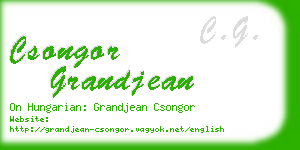 csongor grandjean business card